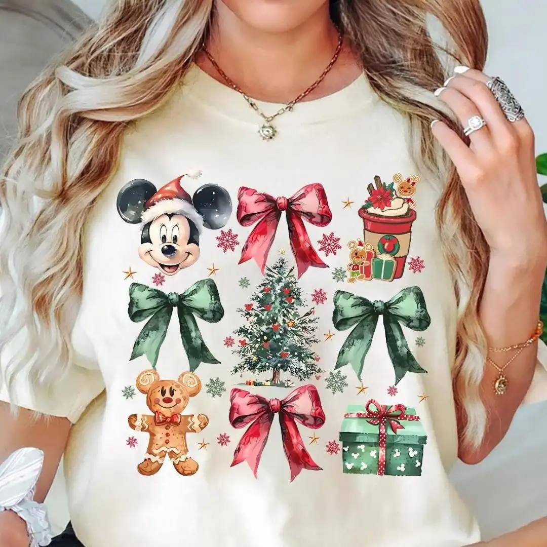 Disney Christmas Bow Shirt for Family Matching