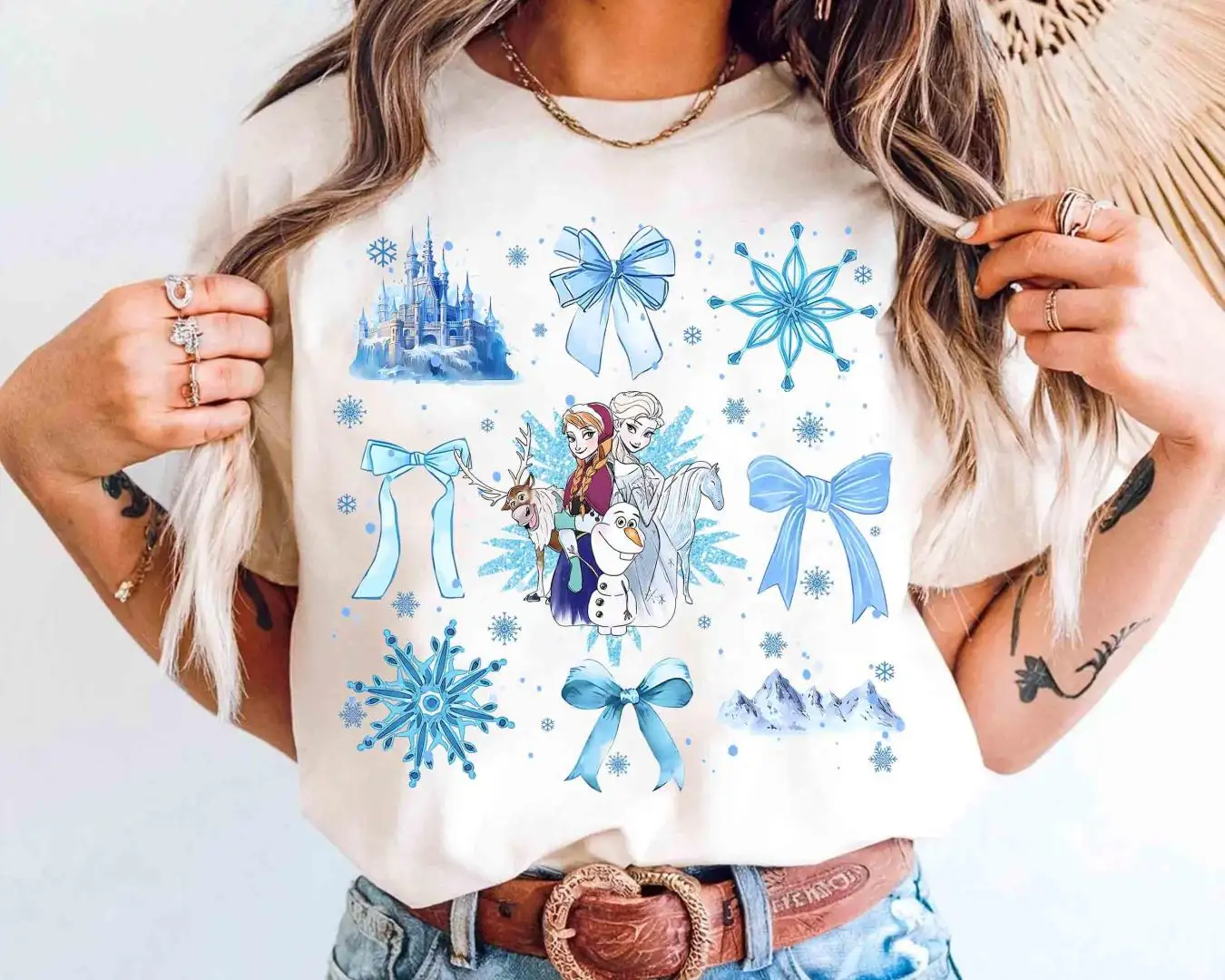 Disney Frozen Coquette Shirt for Family Trips