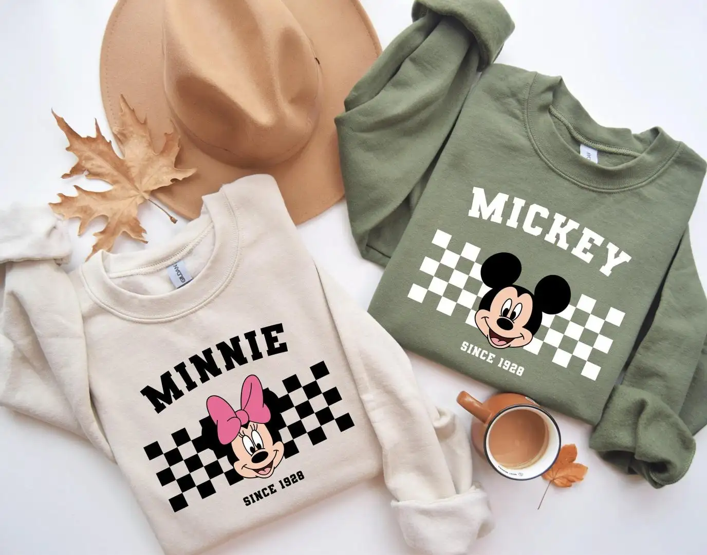 Retro Mickey and Friends Checkered Shirt