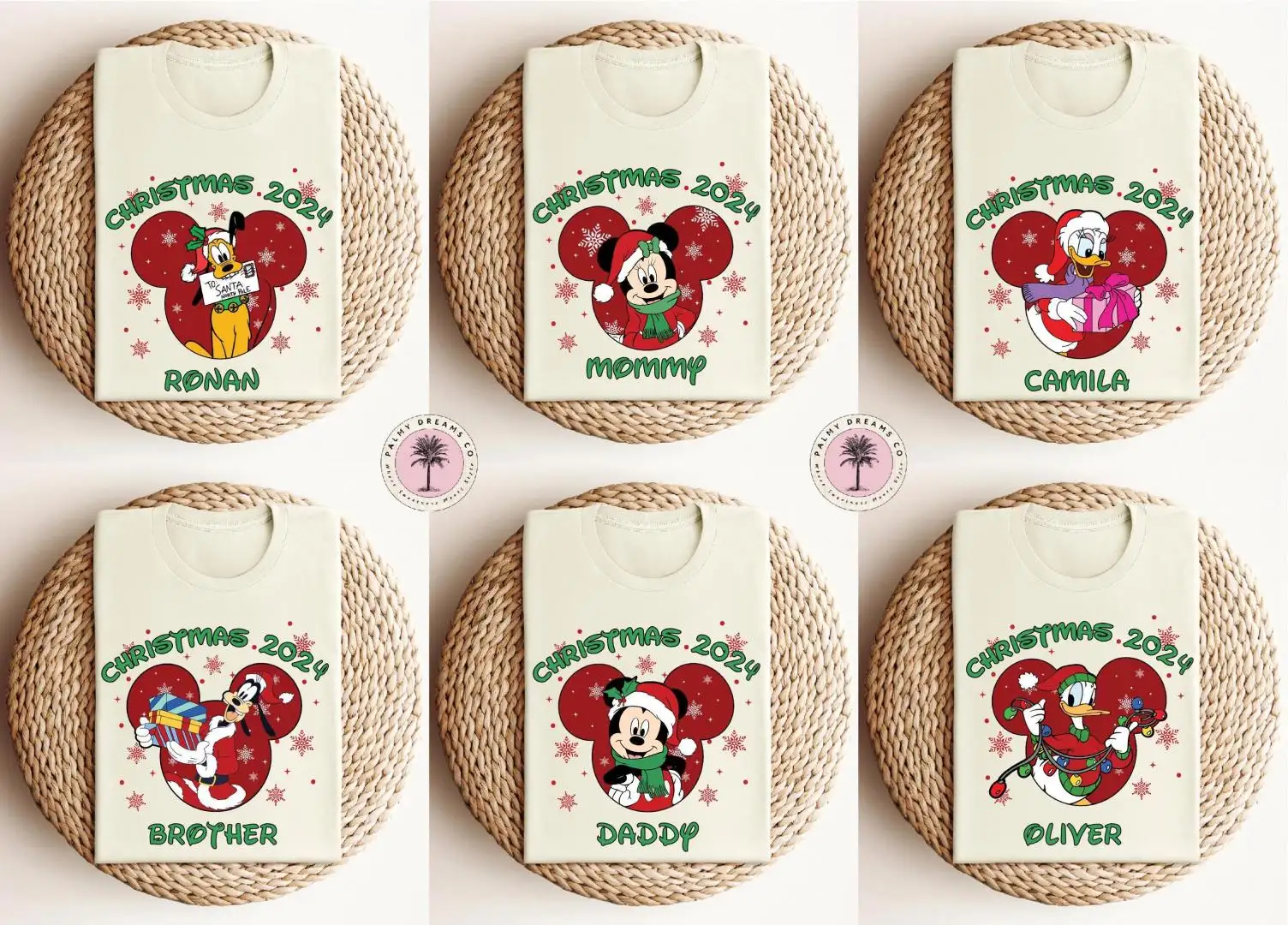 Custom 2025 Disney Christmas Family Vacation Shirt