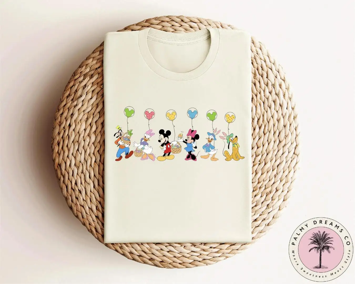 Disney Easter Vacation Shirt with Mickey Balloons