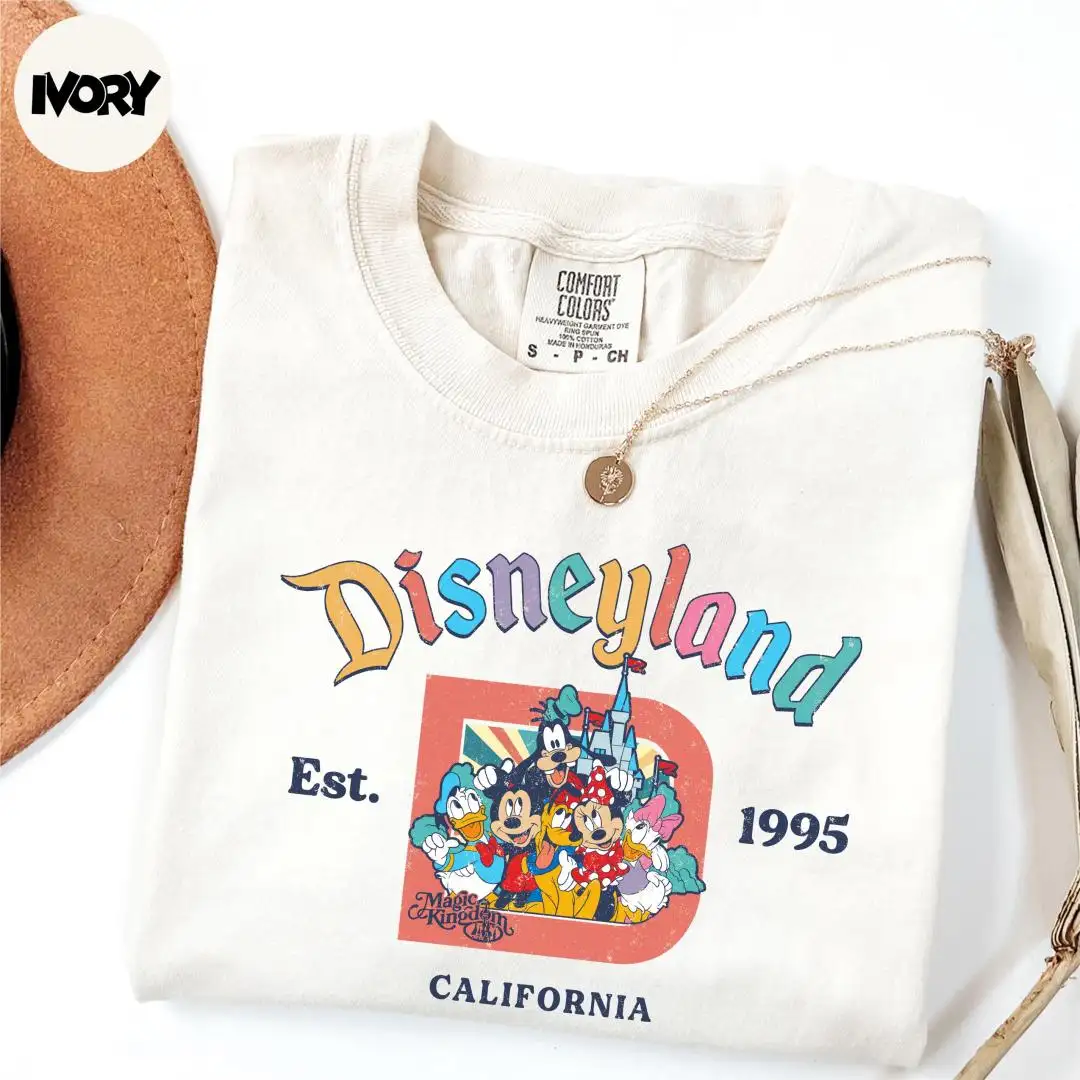 Vintage Disneyland Mickey Shirt for Adults