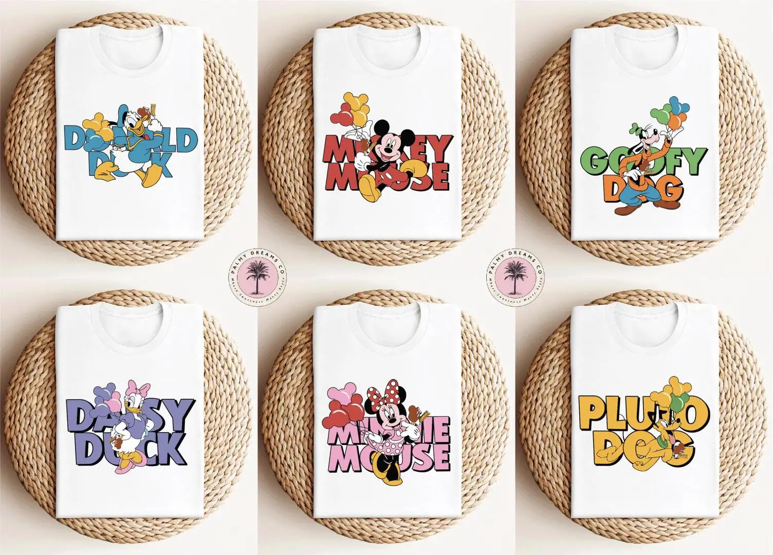 Disney Kids Matching Characters Shirt