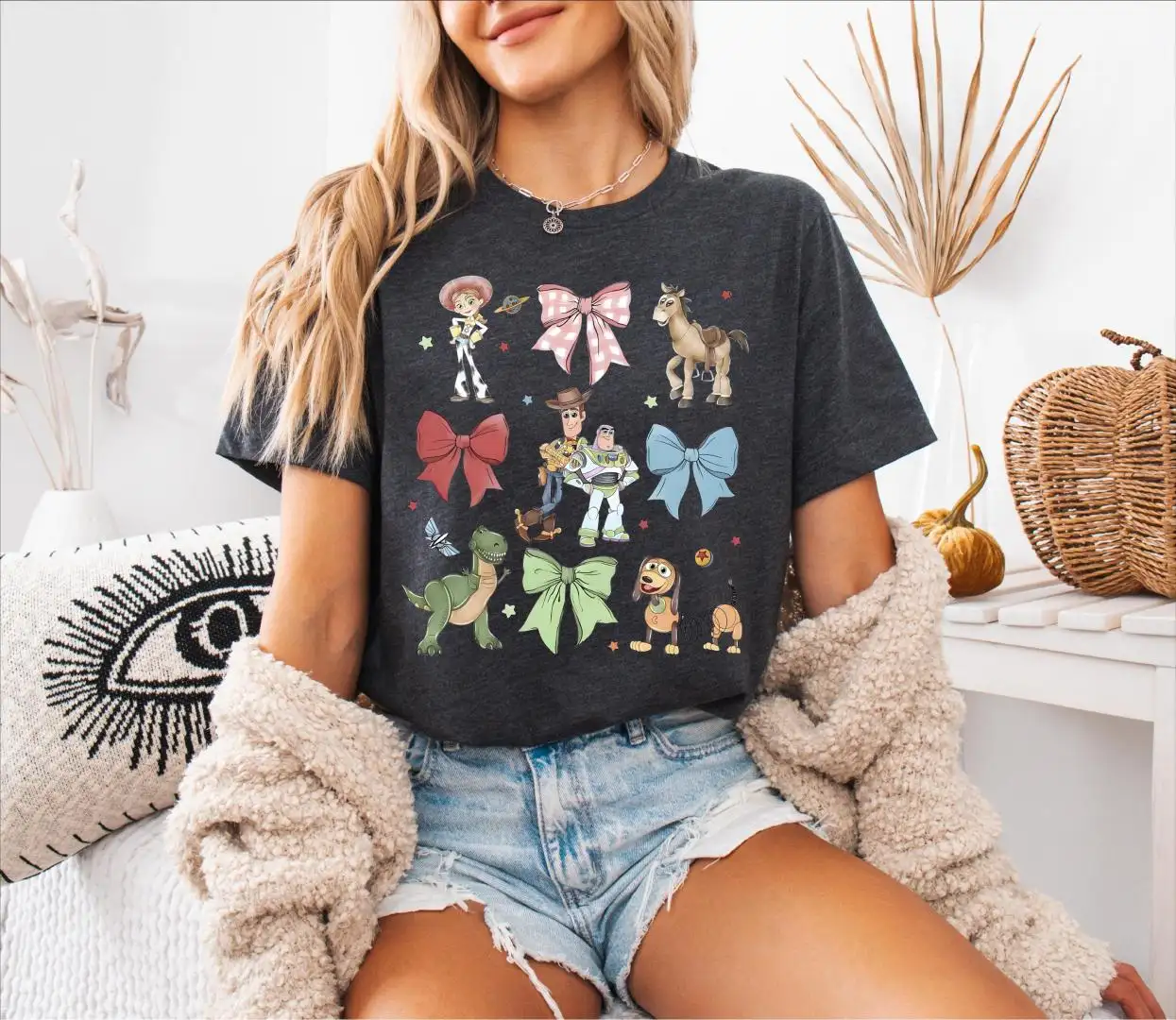 Coquette Disney Toy Story Bow Shirt for Family Trips