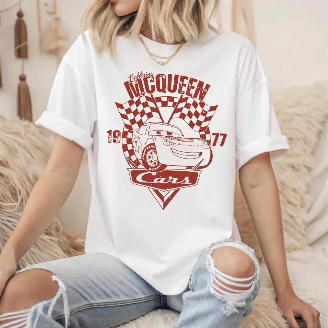 Lightning McQueen Kids Cars Movie Shirt