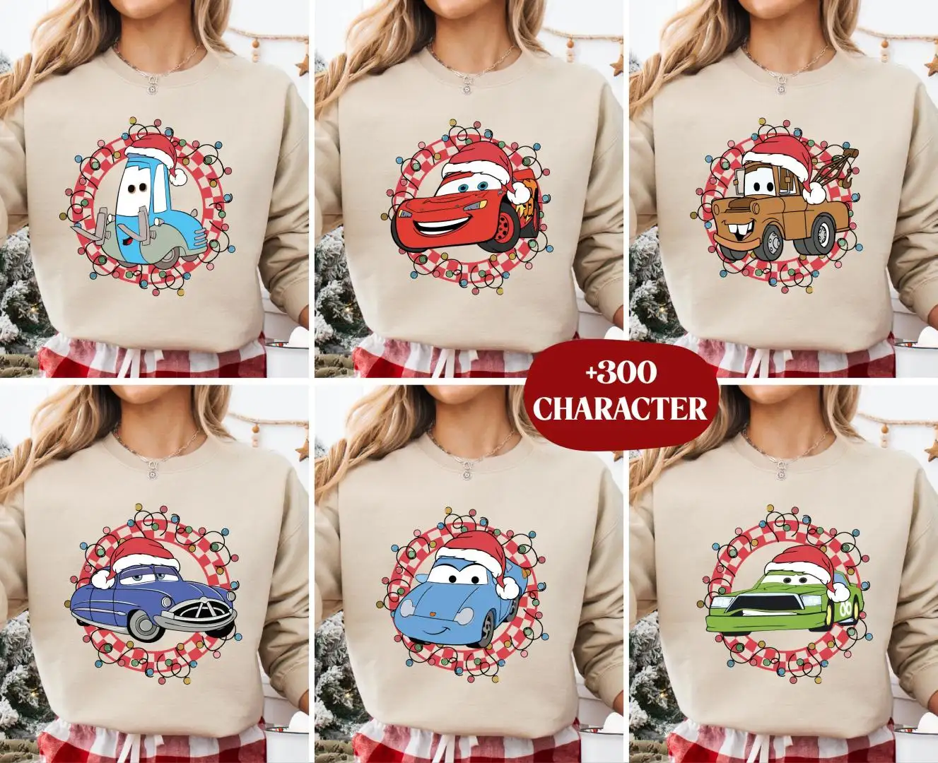 Disney Cars Christmas Family Trip Shirt