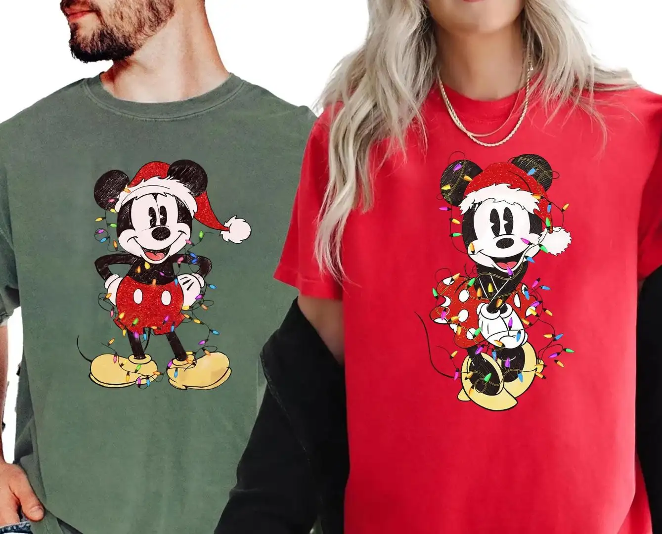Mickey Minnie Christmas Shirt Disney Family Holiday