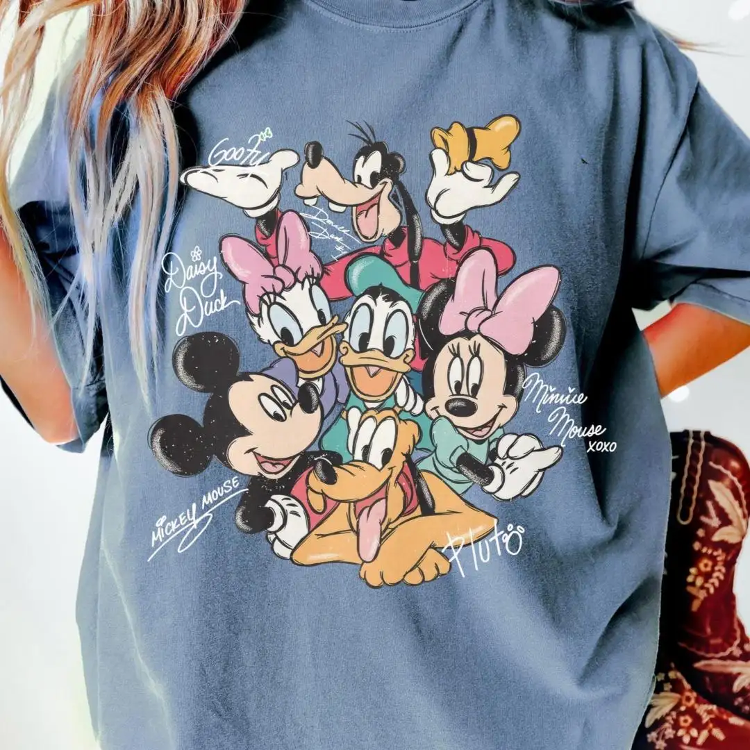 Retro Mickey and Friends Shirt for Disney Fans