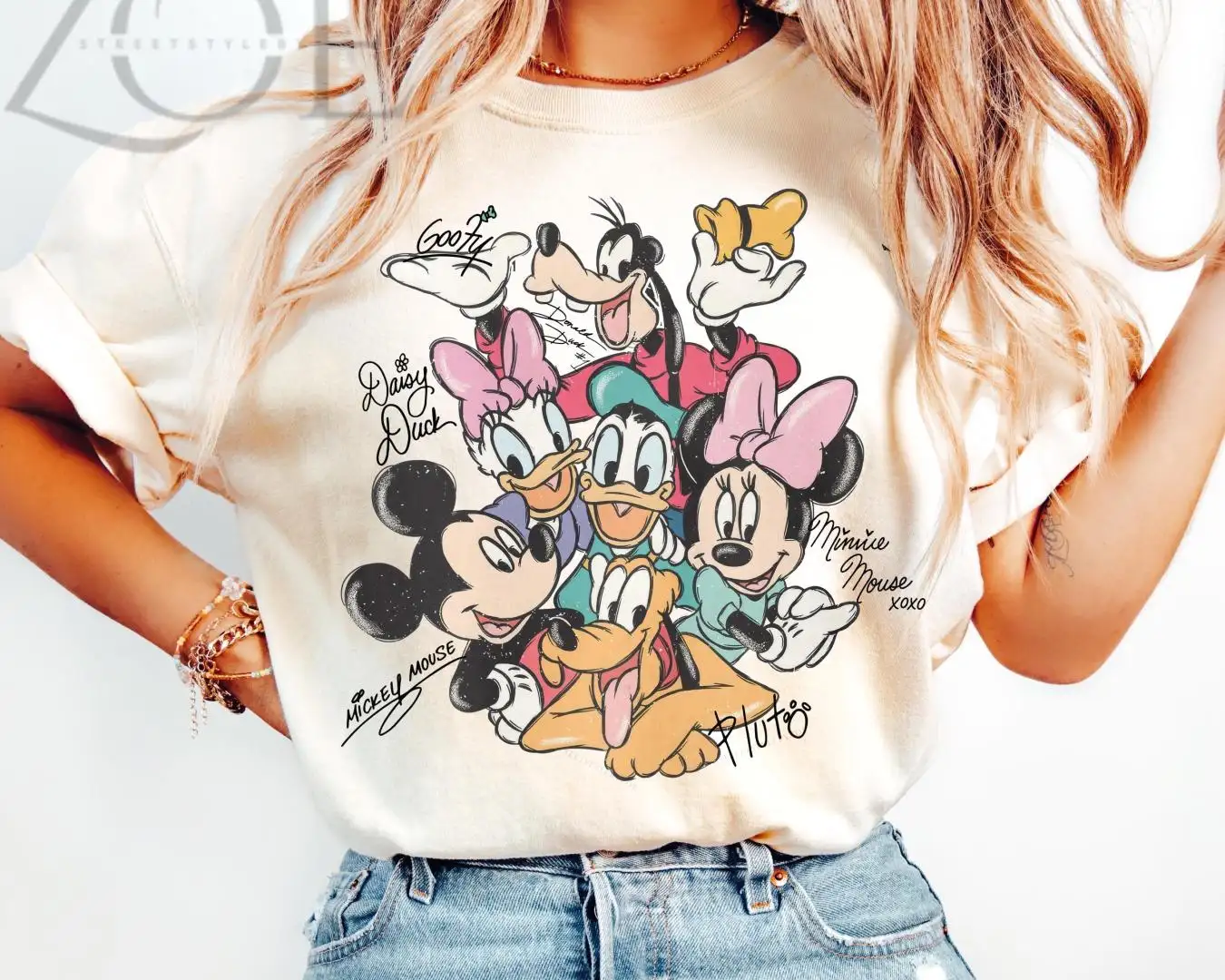 Disney Mickey and Friends Retro Signature Shirt