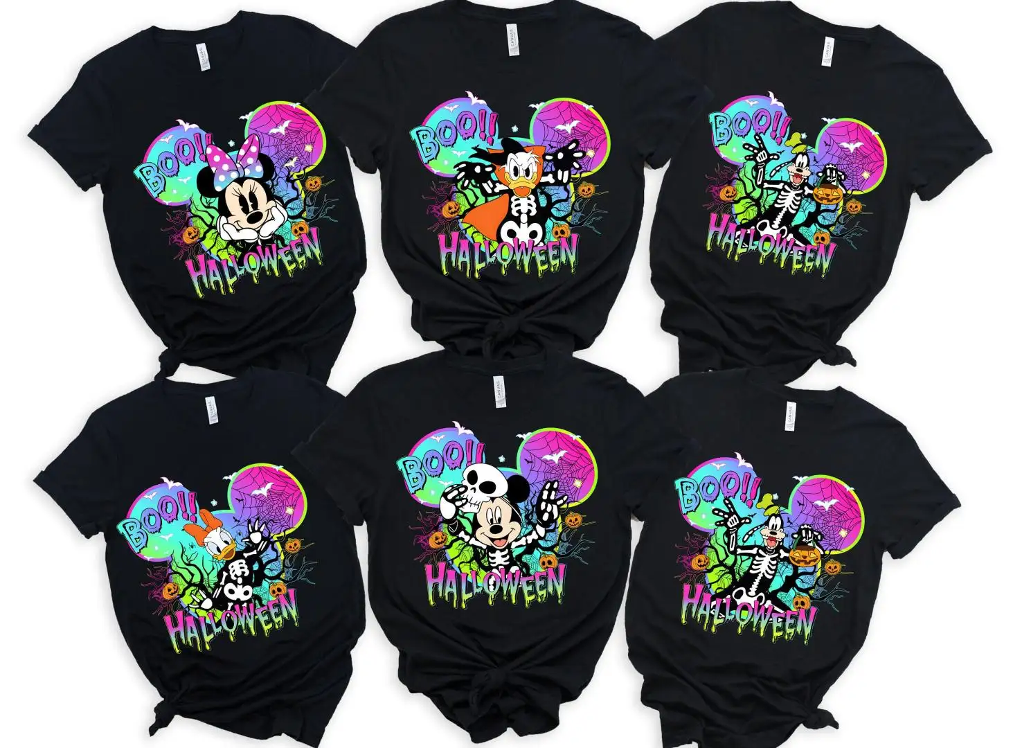 Disney Halloween All Characters Shirt For Family
