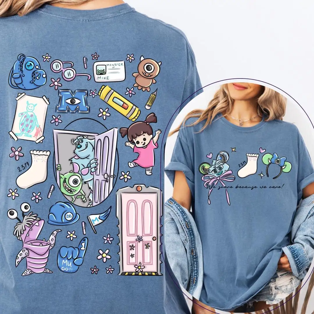 Disney Monsters Halloween Shirt for Adults