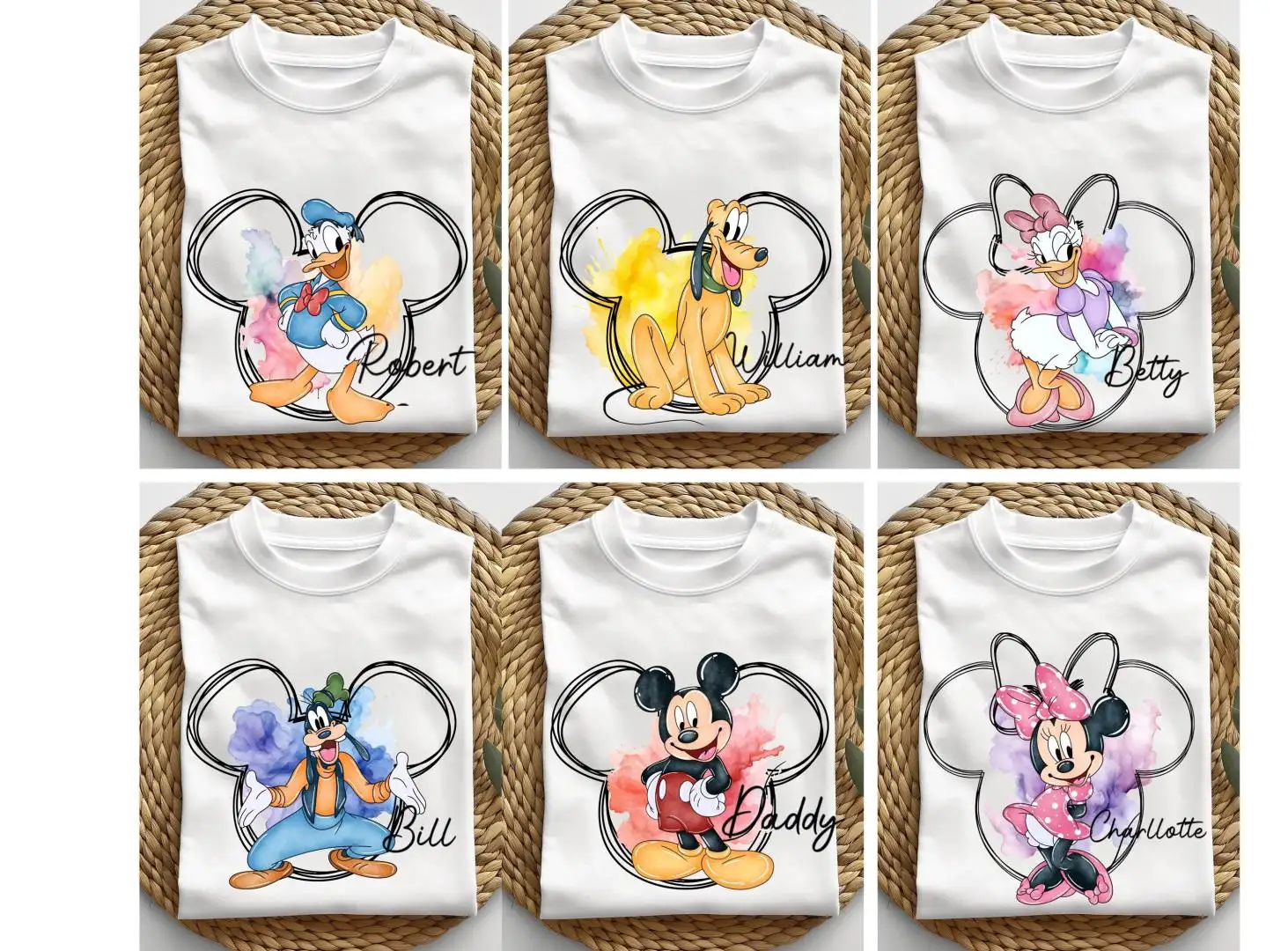 Personalized Disney Mickey Watercolor Shirt for Vacation