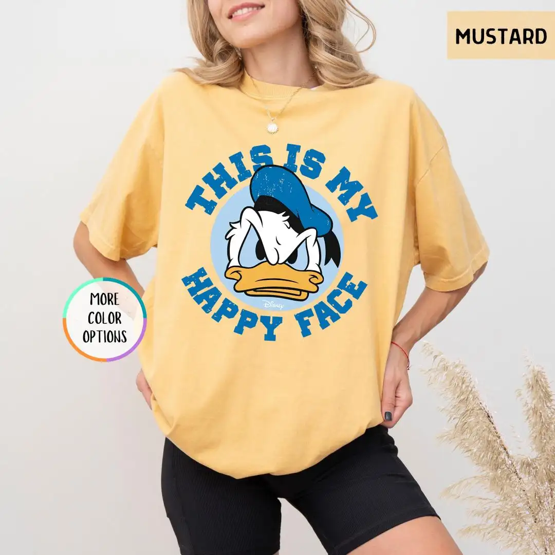 Donald Duck Happy Face Shirt Disney Trip Gift