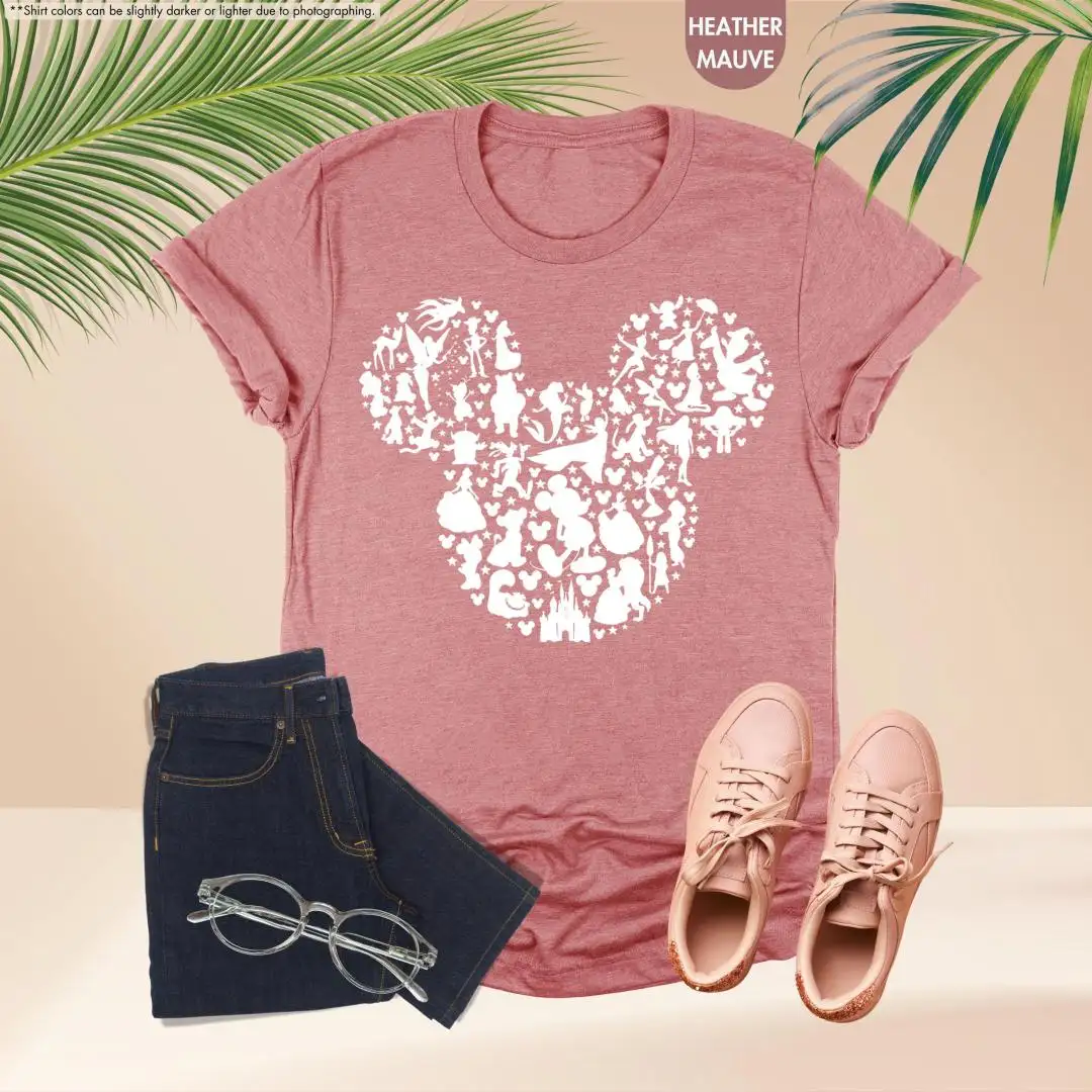 Disney Women's All Characters Vacation Shirt