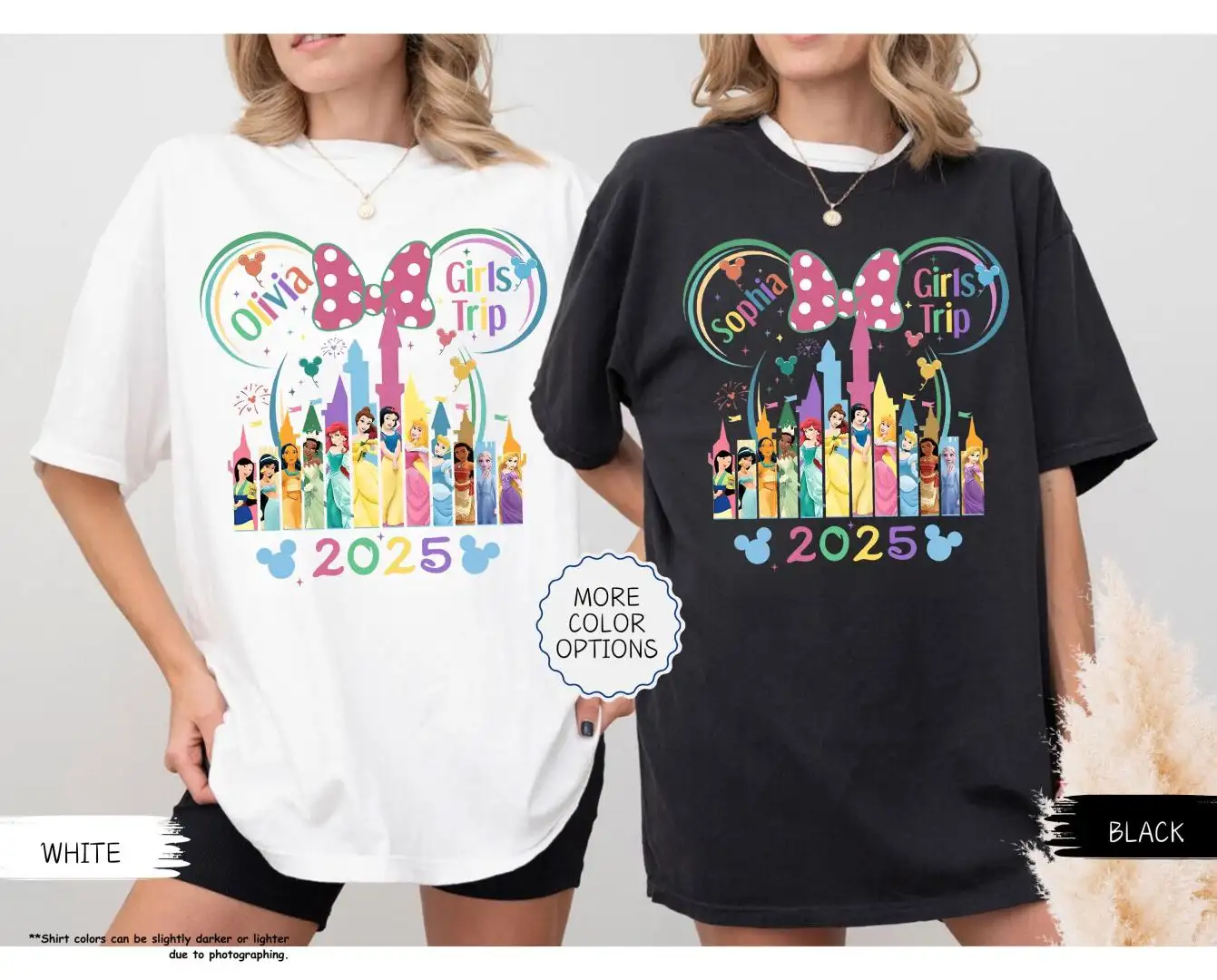 Disney Princess Shirt for Girls Birthday Vacation