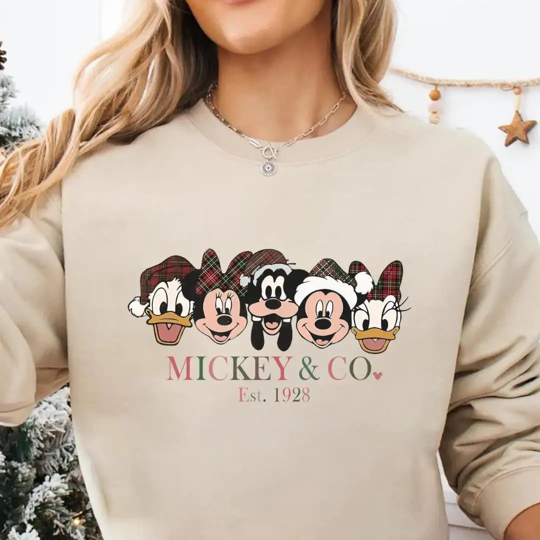 Vintage Disney Mickey 1928 Christmas Family Shirt