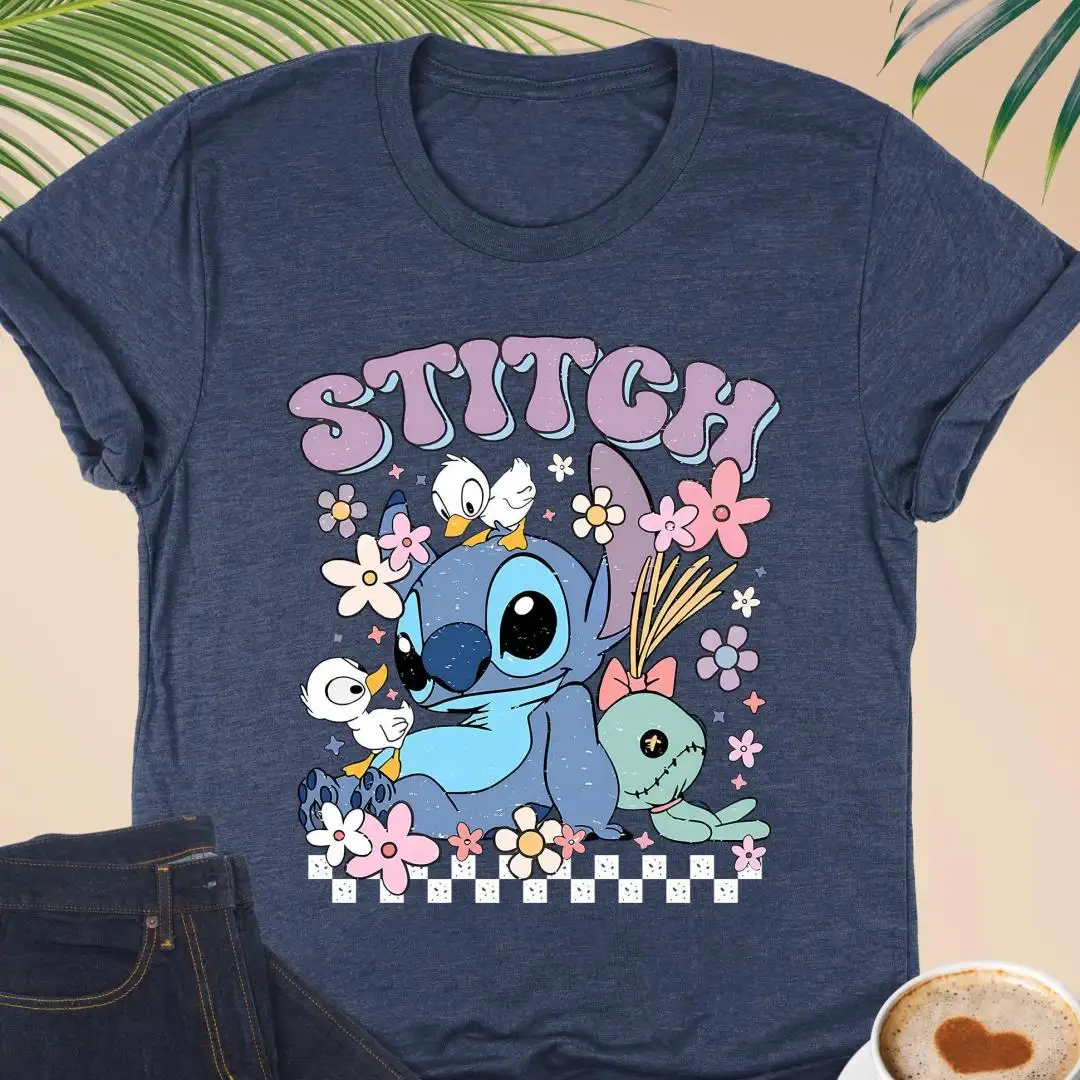 Stitch Flower Shirt For Disney Vacation