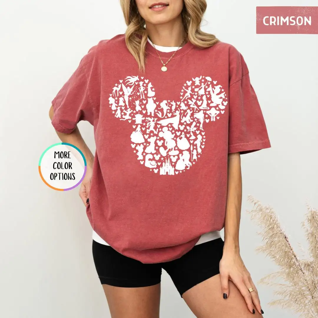 Disney Mickey All Characters Graphic Shirt For Women