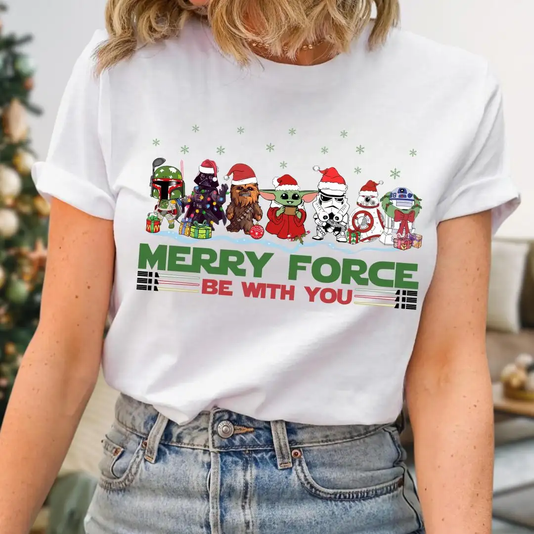 Star Wars Christmas Shirt For Men Merry Force Be With You
