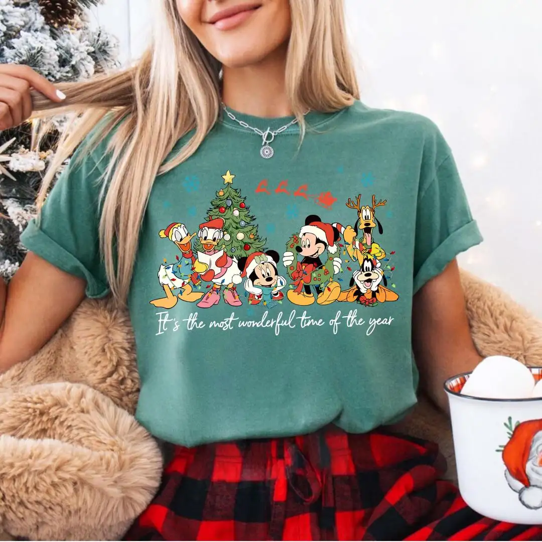 Disney Christmas Shirt Mickey And Friends Holiday Gift