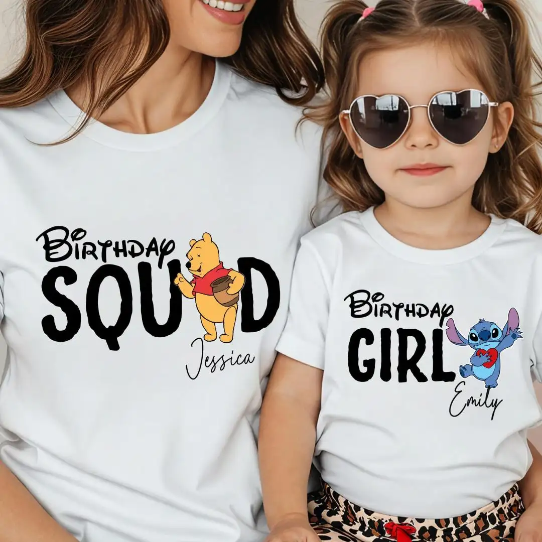 Disney Birthday Squad Matching Family Shirt