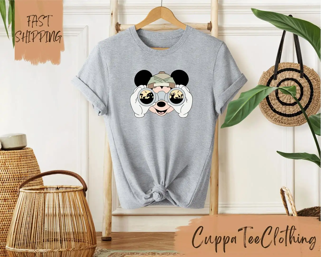 Mickey Minnie Safari Shirt for Disney Animal Kingdom