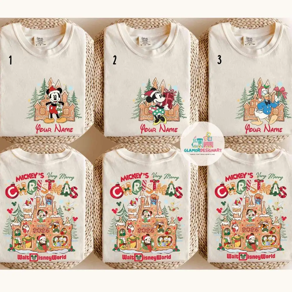Custom Disney Mickey Christmas Shirt for Family