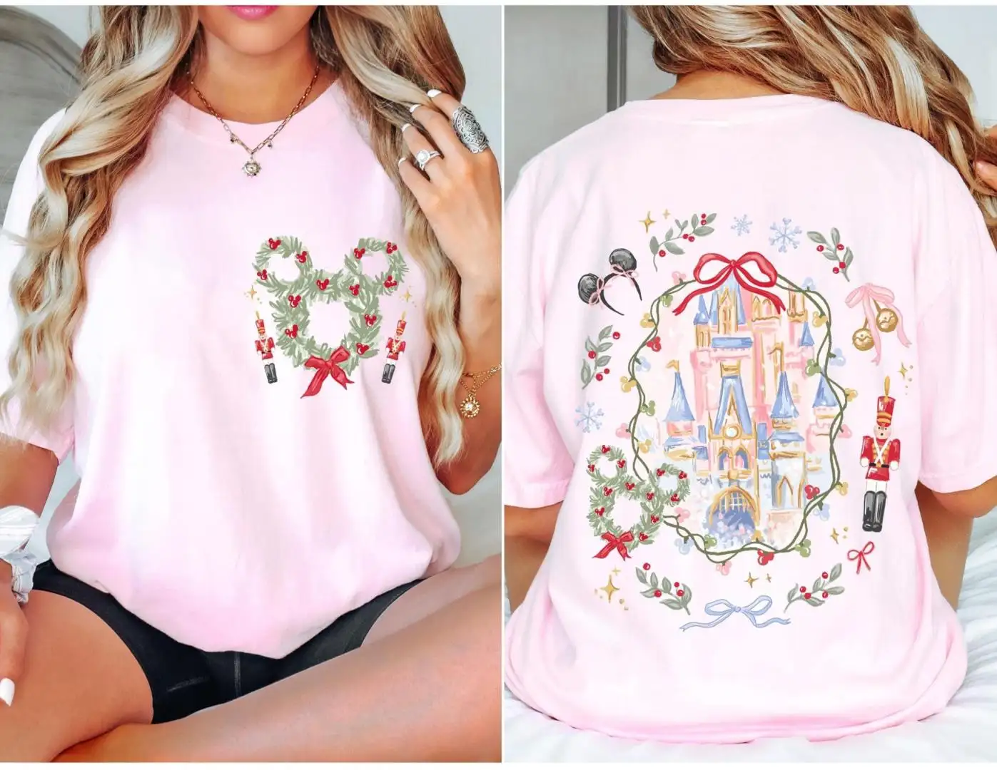 Vintage Mickey Disney Christmas Holiday Shirt