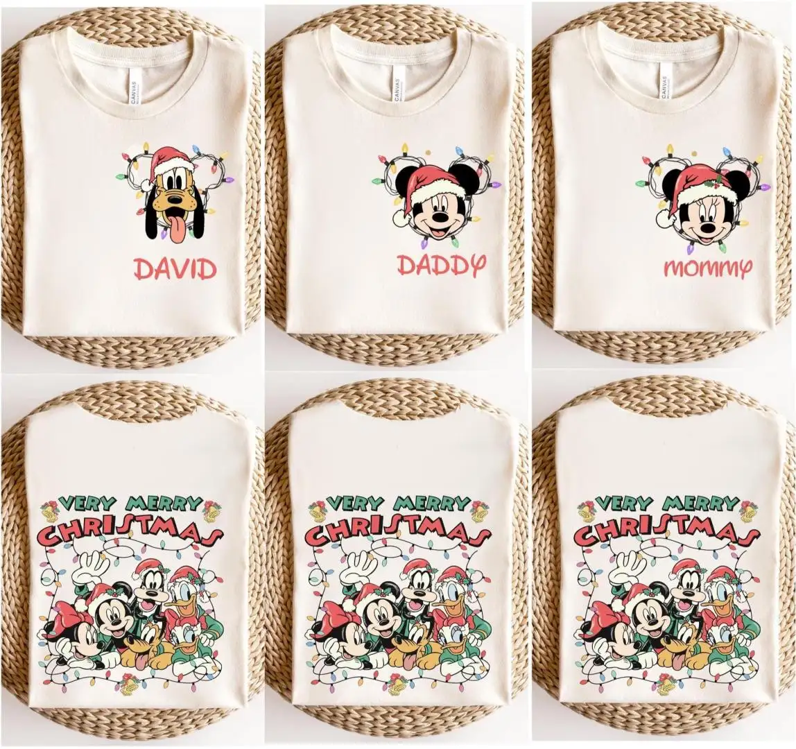 Vintage Disneyland Christmas Family Shirt