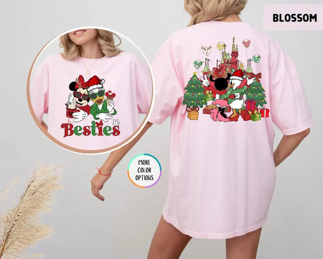 Disney Christmas Shirt For Women | Minnie Daisy Besties Holiday