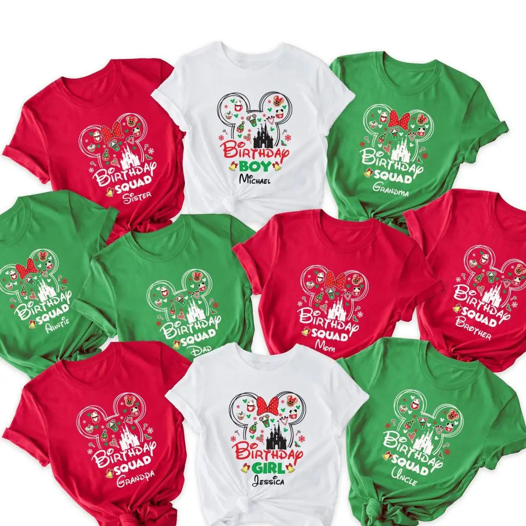Disney Christmas Birthday Shirt for Boys