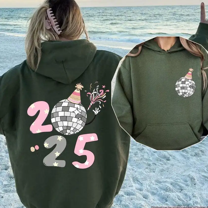 Disco Ball 2025 New Year Party Shirt for Women