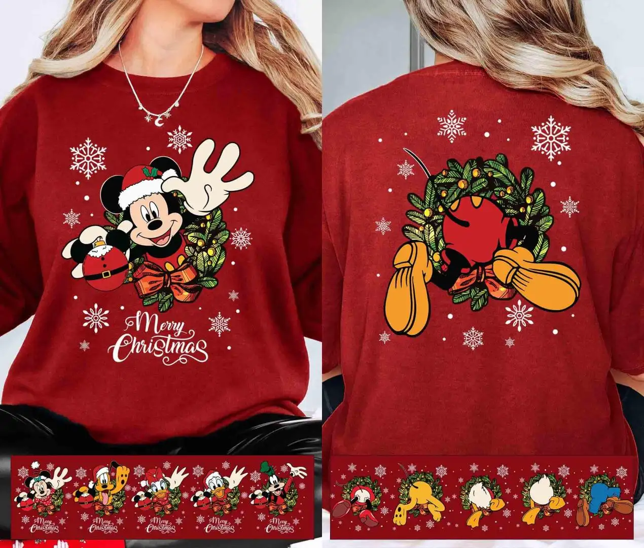 Disney Mickey Christmas Shirt for Family Gifts