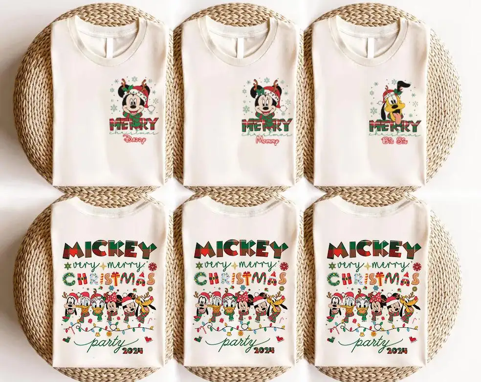 Custom Disney Christmas Shirt Personalized Family Holiday
