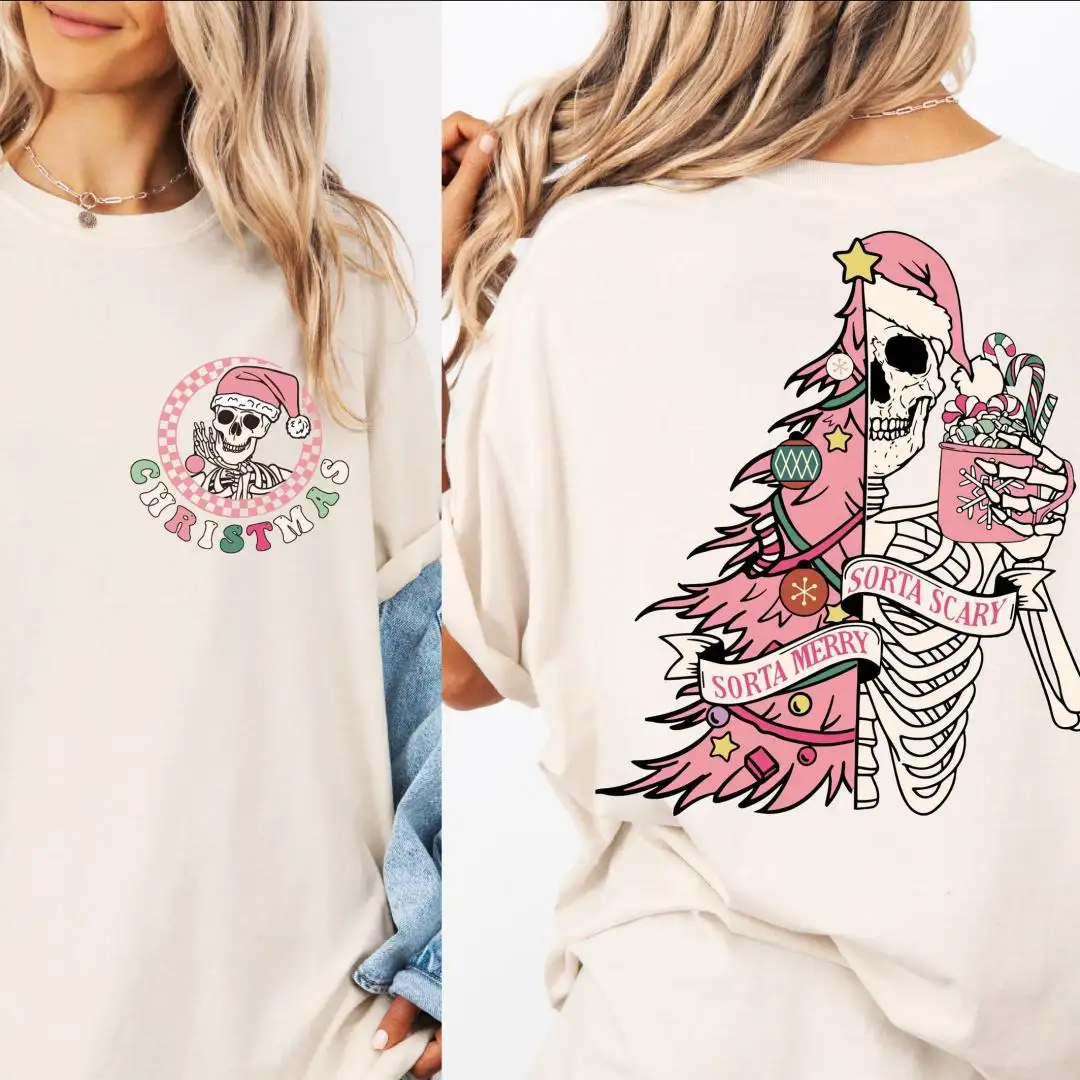 Vintage Pink Santa Christmas Shirt