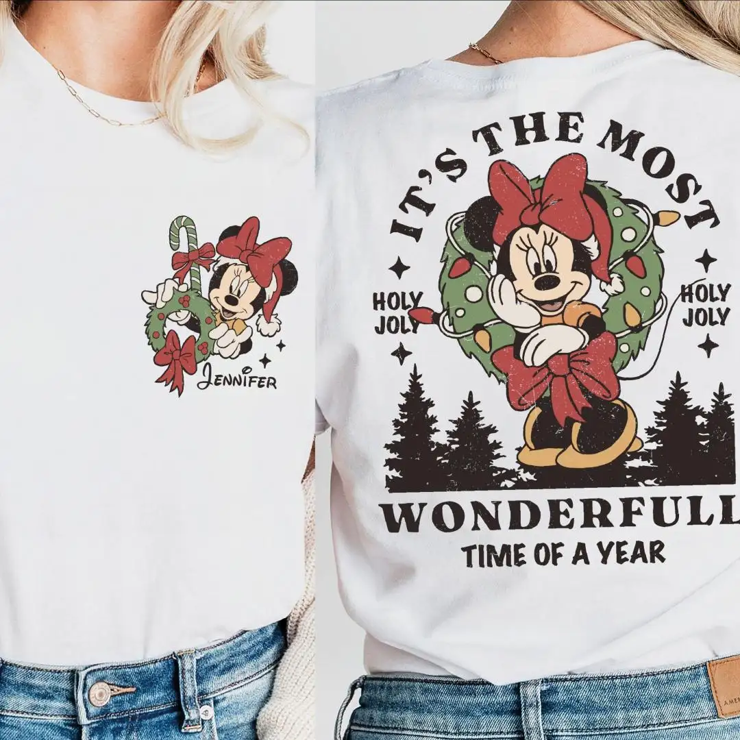 Vintage Disney Minnie Mouse Christmas Shirt