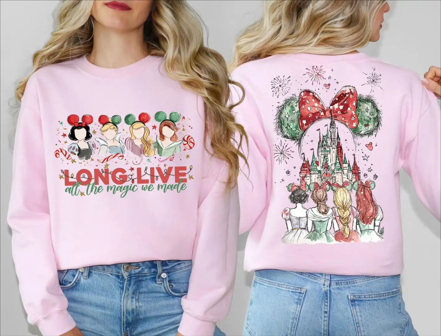 Disney Christmas Princess Shirt for Girls Trip