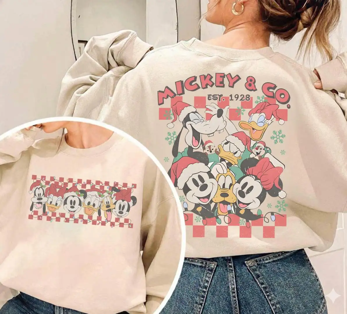 Vintage Disney Christmas Shirt for Family Matching