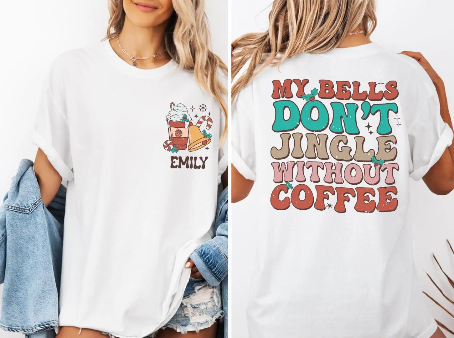 Funny Coffee Lover Christmas Shirt for Women