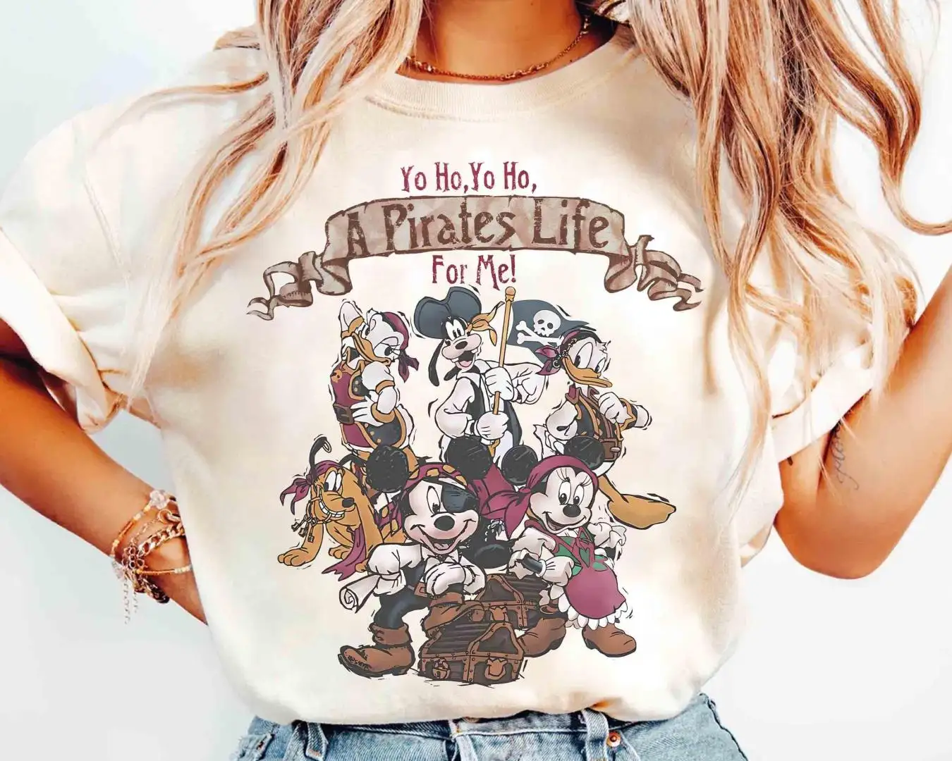 Vintage Disney Mickey Pirate Cruise Shirt for Family