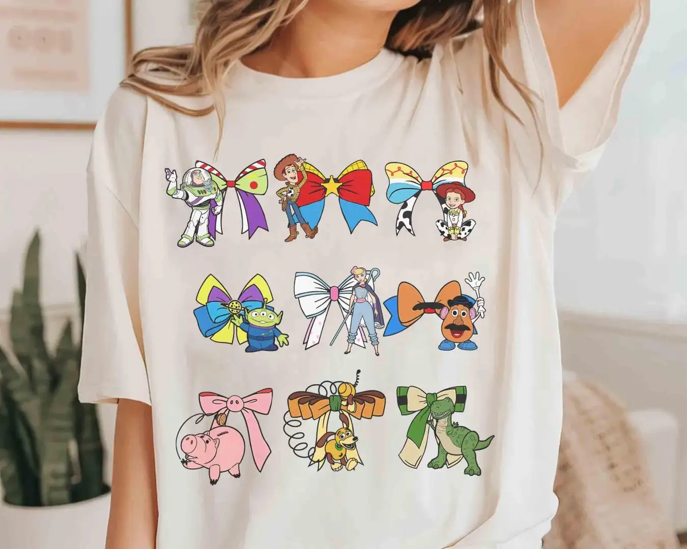 Toy Story Disney Shirt with Coquette Bows for Family Gifts