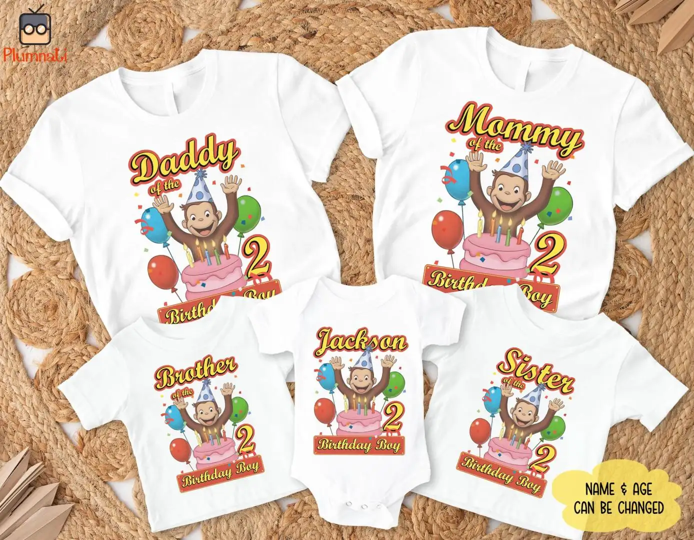 Curious George Birthday Boy Shirt
