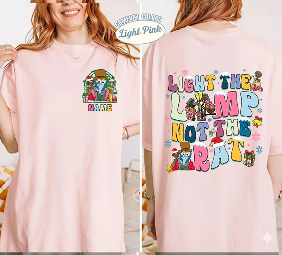 Personalized Muppet Christmas Carol Shirt Light The Lamp