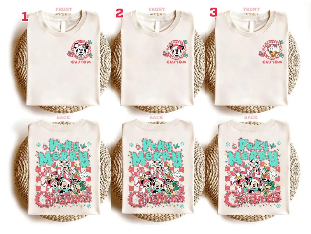 Custom Disneyland Christmas Shirt for Family Matching
