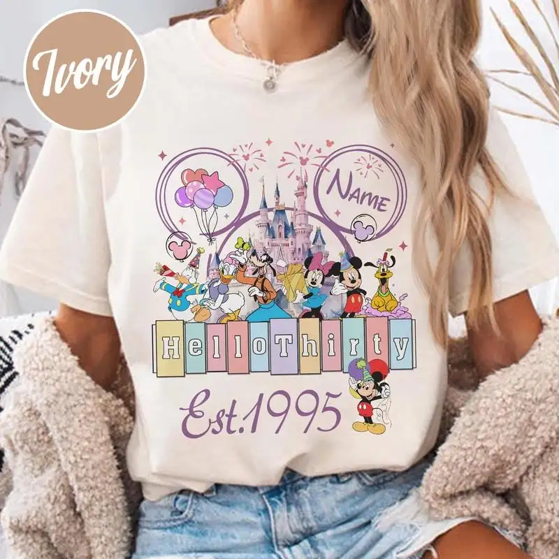 Personalized Disneyland 30th Birthday Shirt Hello Thirty