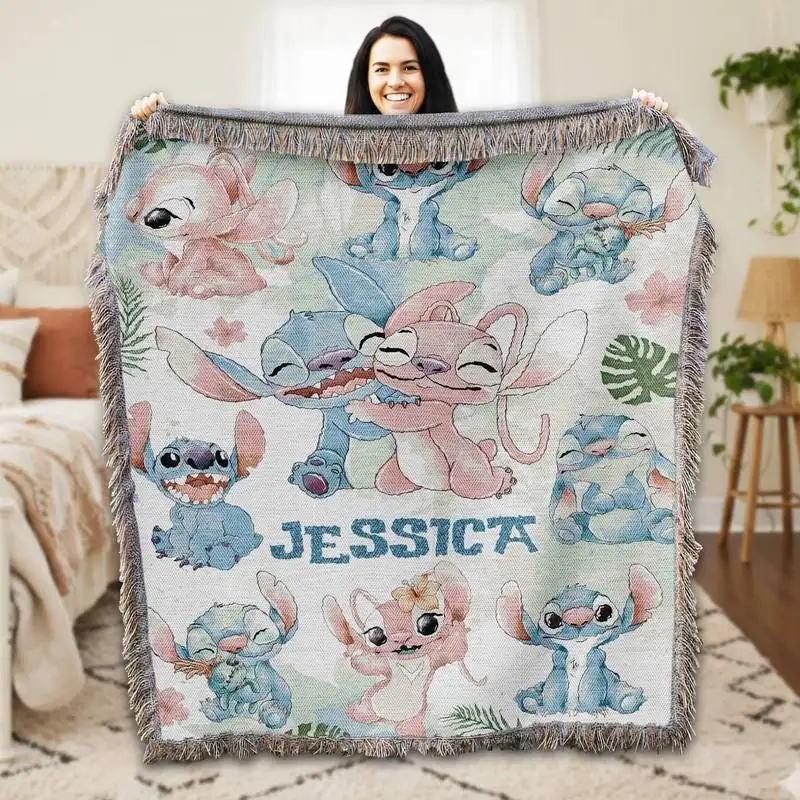 Custom Stitch and Angel Disneyland Shirt for Kids