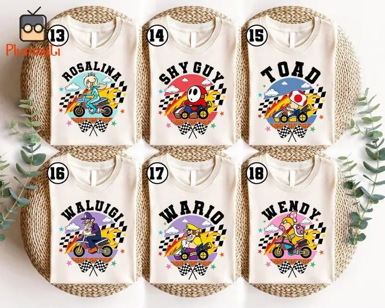 Super Mario Kart Gaming Shirt for Family