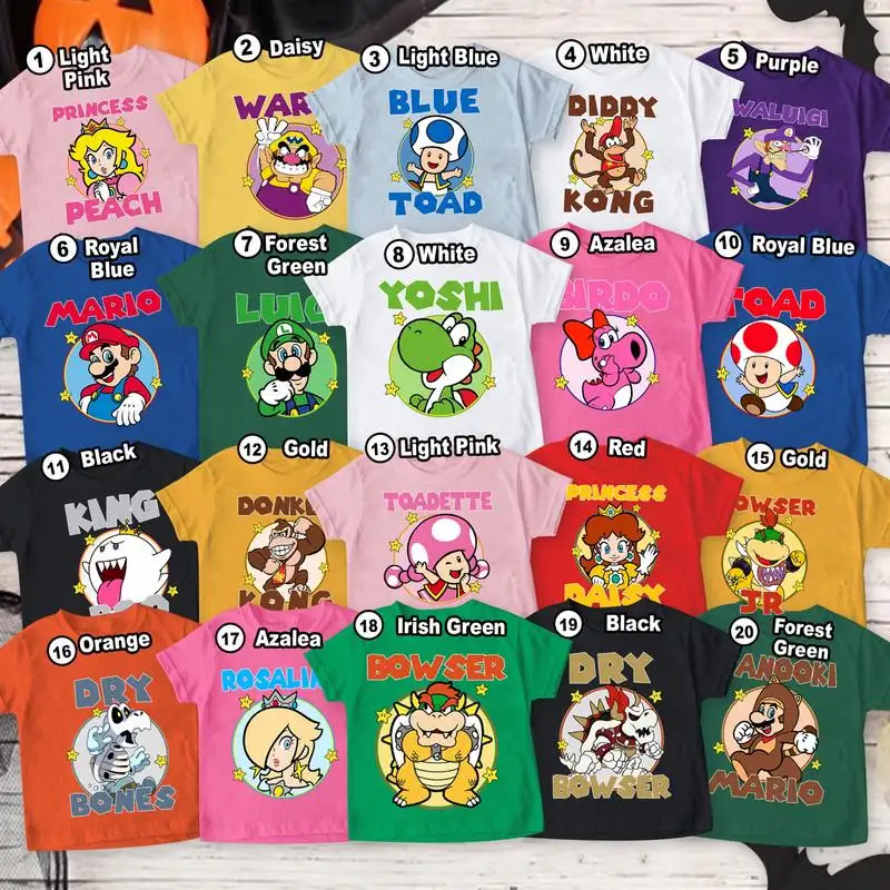 Super Mario Epic Universe Family Halloween Shirt