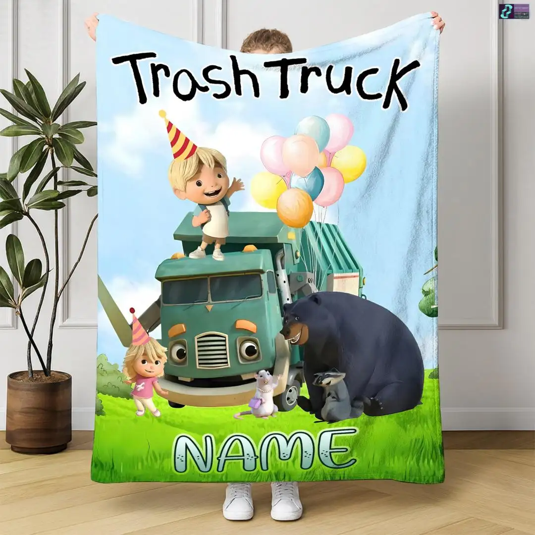 Custom Trash Truck Shirt for Kids Birthday Gift