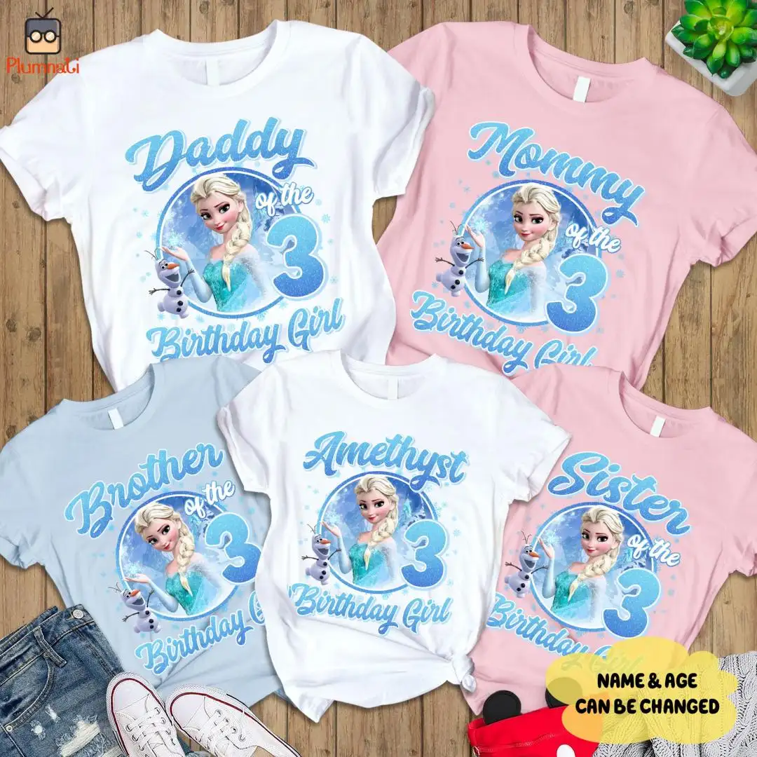Disney Frozen Elsa Birthday Shirt for Girls